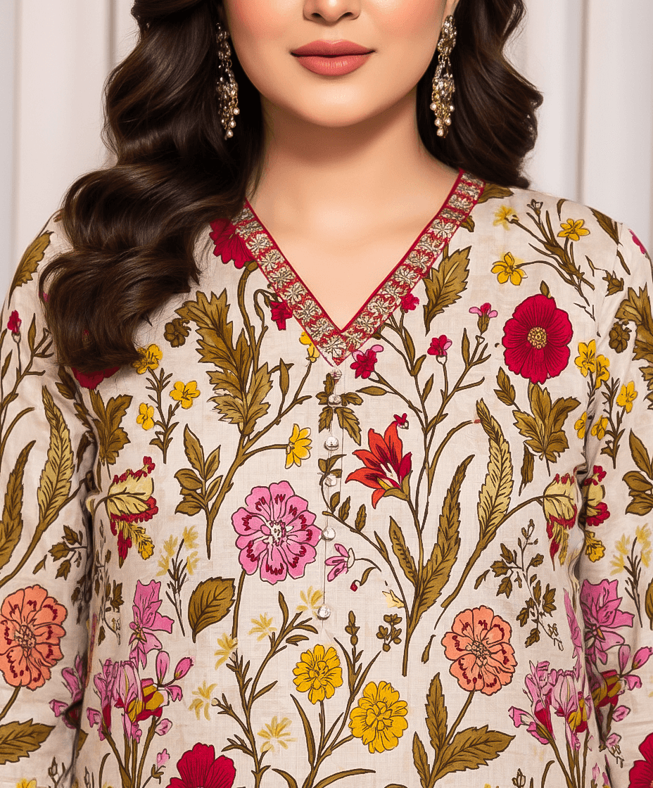 Bareeze Digital Khaddar 3 Piece Suit | Premium Women's Winter Collection 2025