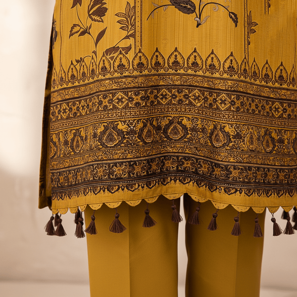 Bin Saeed 3 Piece Printed Cotton Suit | Premium Unstitched Summer Collection 2025