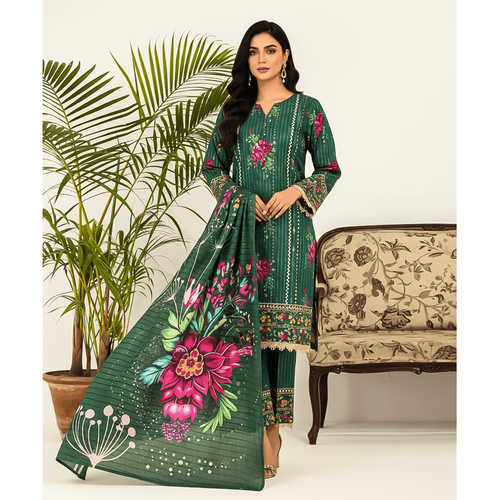 Nishat Khaddar 3-Piece Unstitched Suit | Premium Winter Collection - JIYA's FASHION