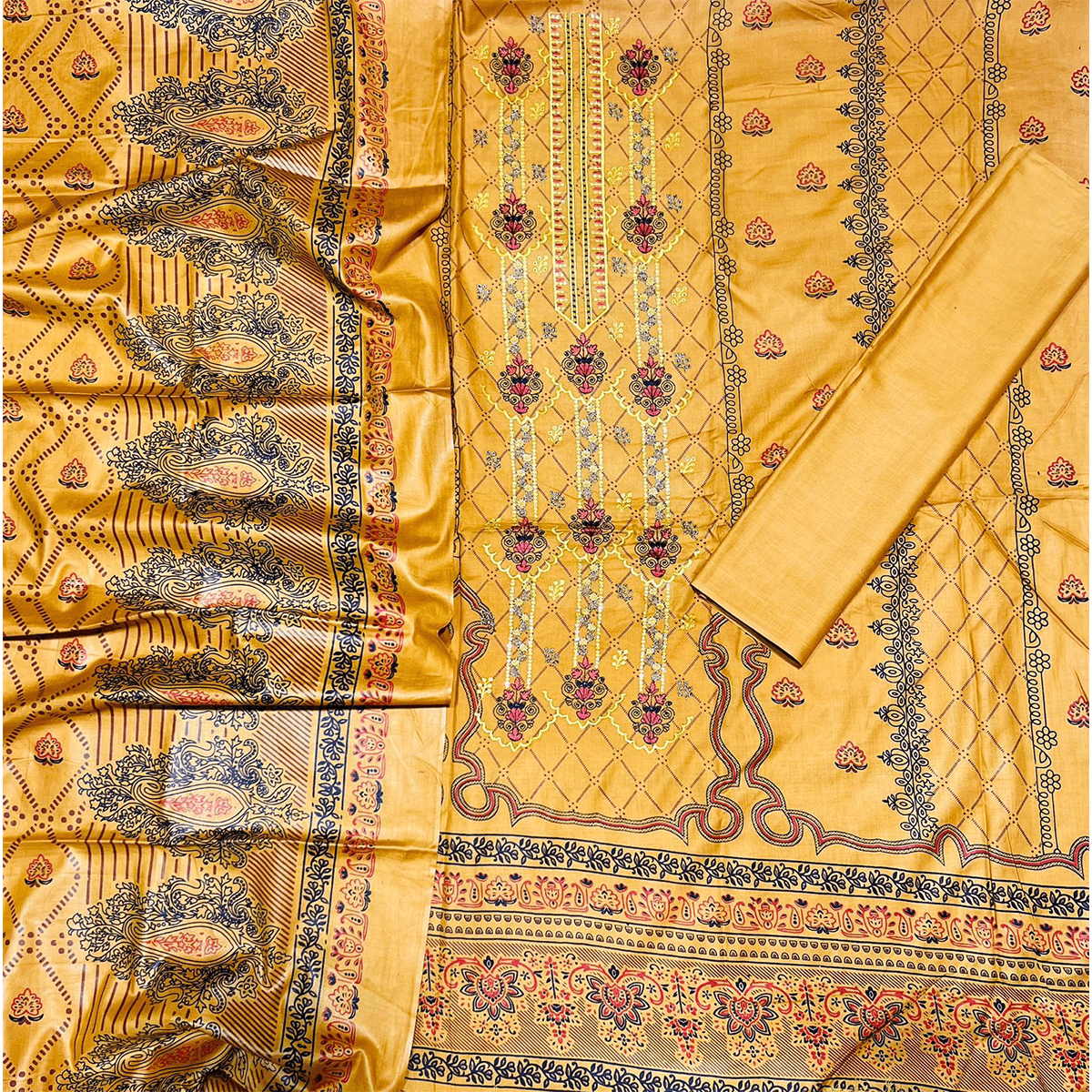 Bin Saeed 3 Piece Printed Cotton | Premium Unstitched Summer Collection 2025