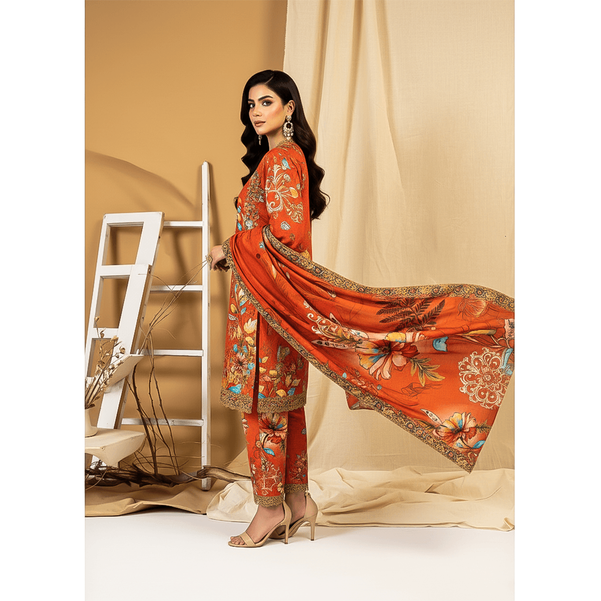 Nishat 3-Piece Premium Unstitched Khaddar Suit | Winter Khaddar Collection 2025 - JIYA's FASHION