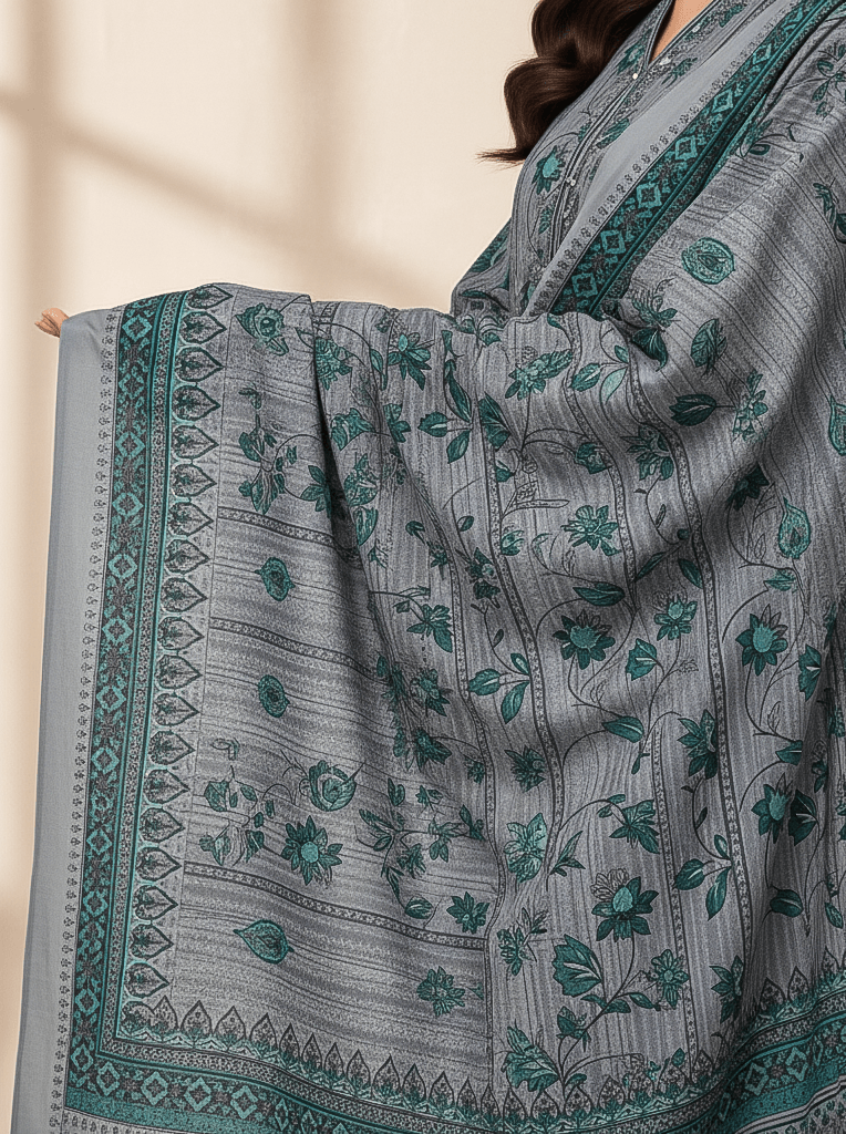 Bin Saeed 3 Piece Printed Cotton Suit | Premium Unstitched Summer Collection 2025