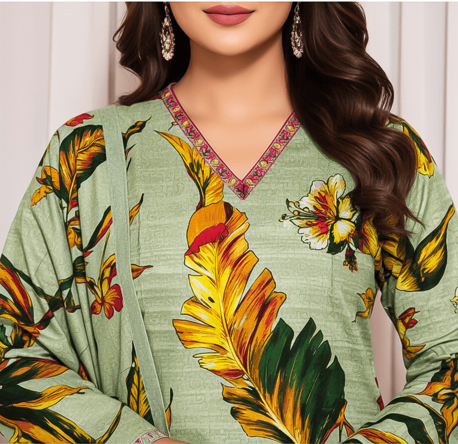 Bareeze Digital Khaddar 3 Piece Suit | Premium Women's Winter Collection 2025