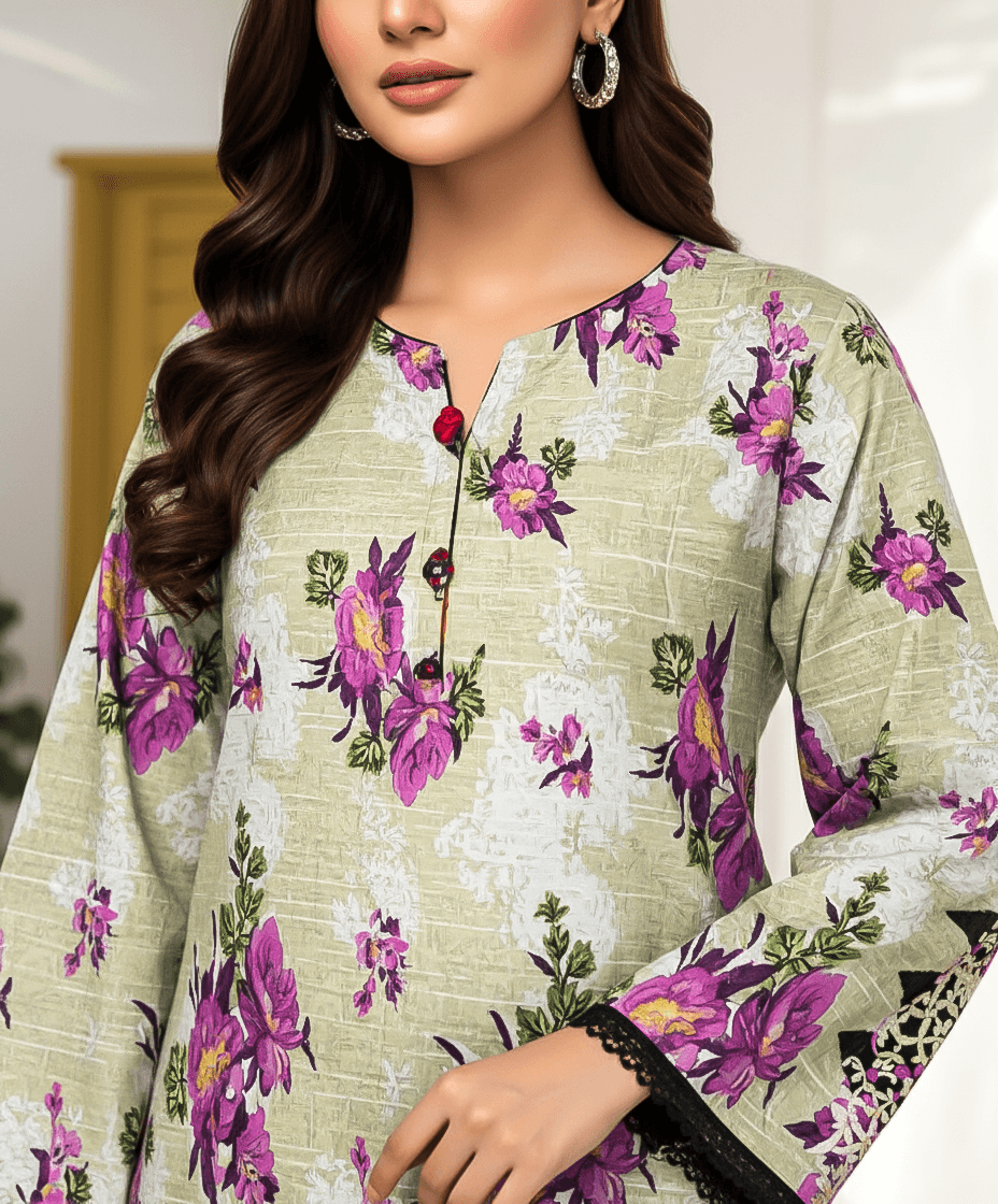 Bareeze Digital Khaddar 3 Piece Suit | Premium Women's Winter Collection 2025