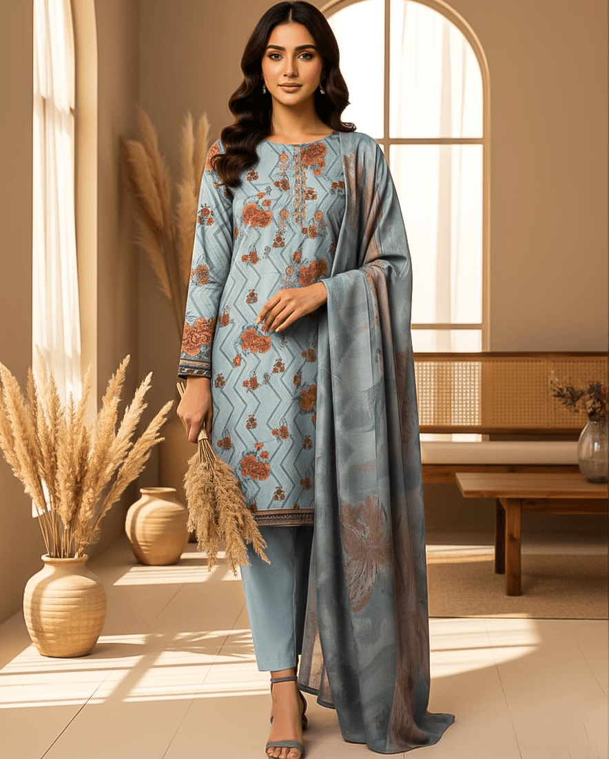 Bin Saeed Luxury Lawn 3-Piece Suit | Premium Women's Collection