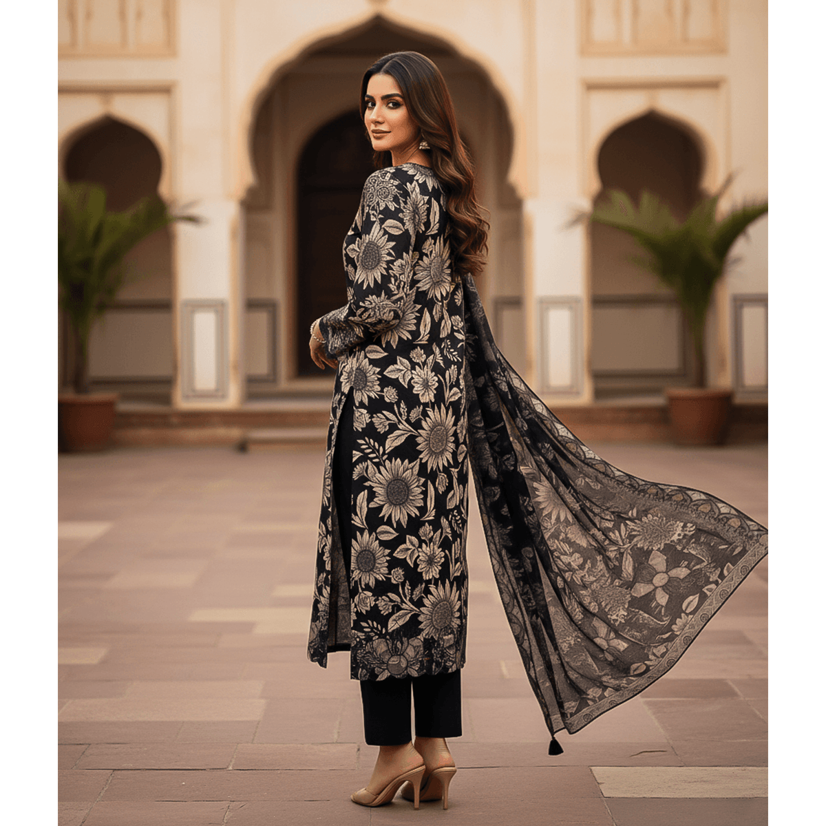 BIN SAEED 3 Piece Embroidered Cotton Suit – Kastori Series| Premium Women's Collection