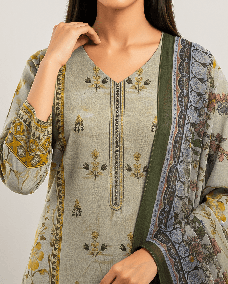 Bin Saeed Luxury Lawn 3-Piece Suit | Premium Women's Collection