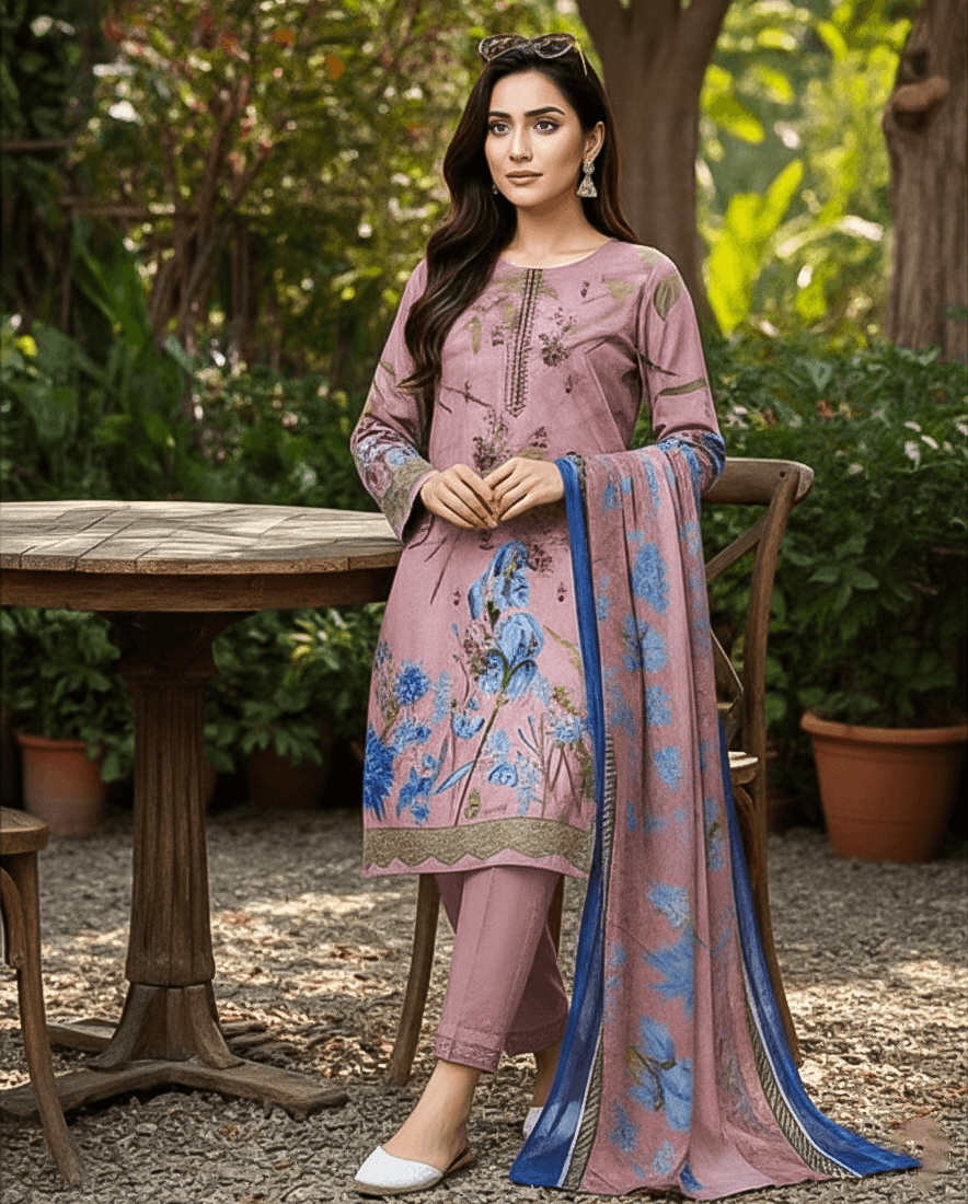 Bin Saeed Luxury Lawn 3-Piece Suit | Premium Women's Collection