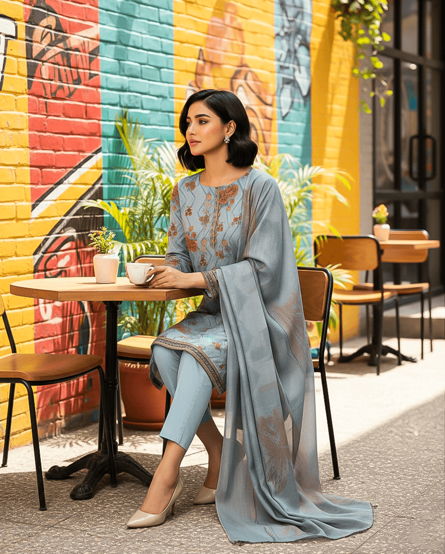Bin Saeed Luxury Lawn 3-Piece Suit | Premium Women's Collection