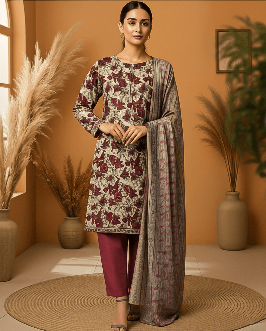 Bin Saeed Luxury Lawn 3-Piece Suit | Premium Women's Collection